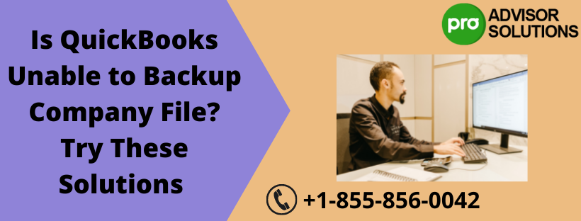 QuickBooks unable to backup company file