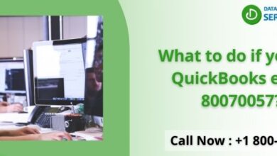 What to do if you get QuickBooks error 80070057
